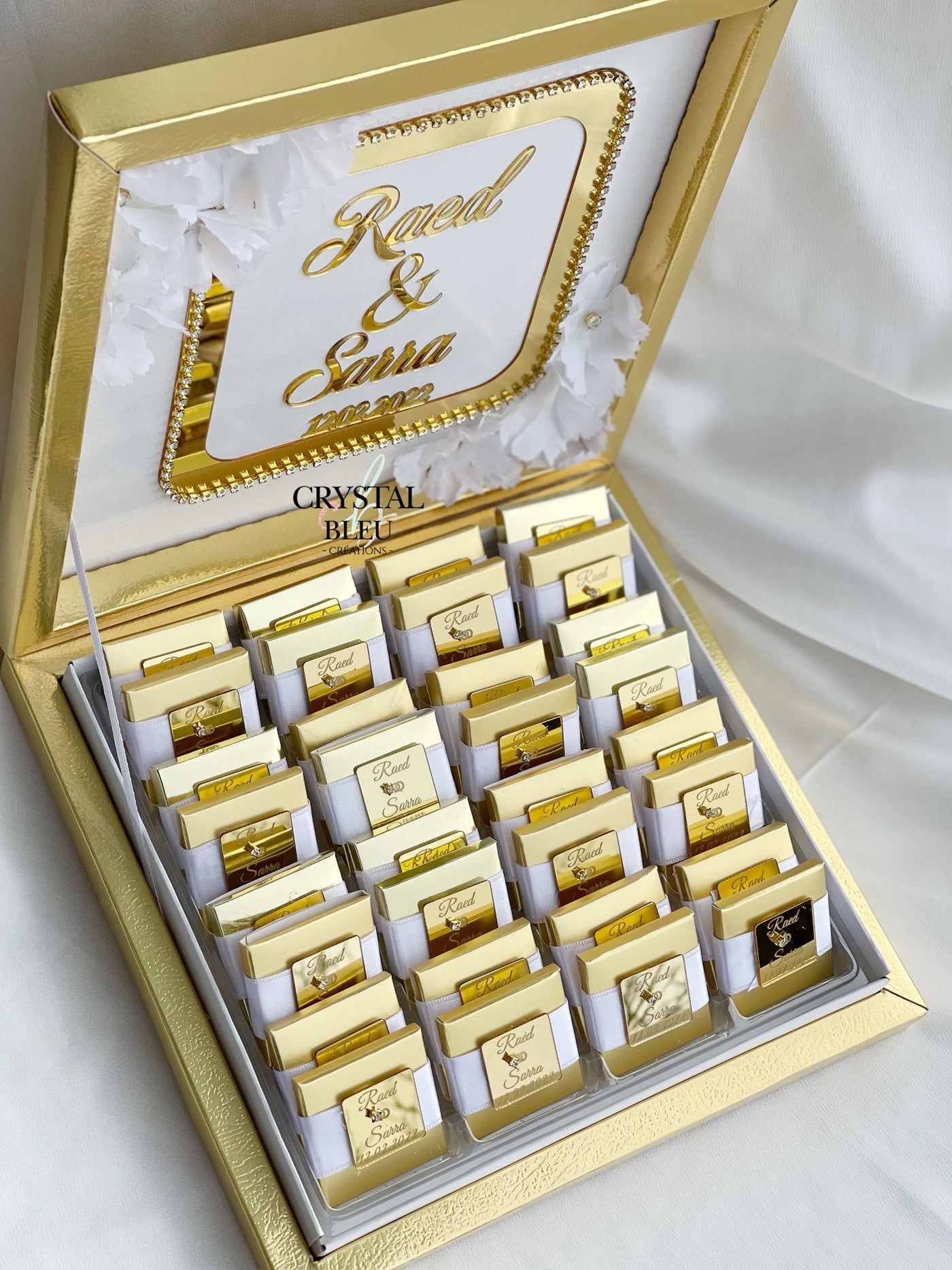 Coffret de 16 ou 32 chocolats « Jihane »